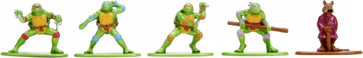 Ninja Turtles Figurer - Nano Metalfigs - Die Cast - 18 Stk - Jada