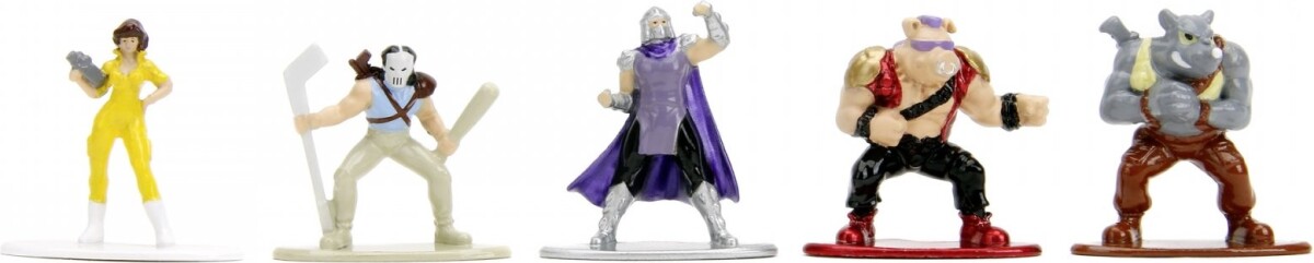 Ninja Turtles Figurer - Nano Metalfigs - Die Cast - 18 Stk - Jada