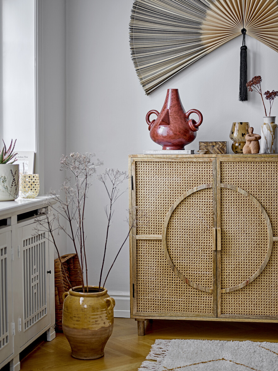 Bloomingville Vifte - Jaime Vægdekoration - Sort - Karagumoy