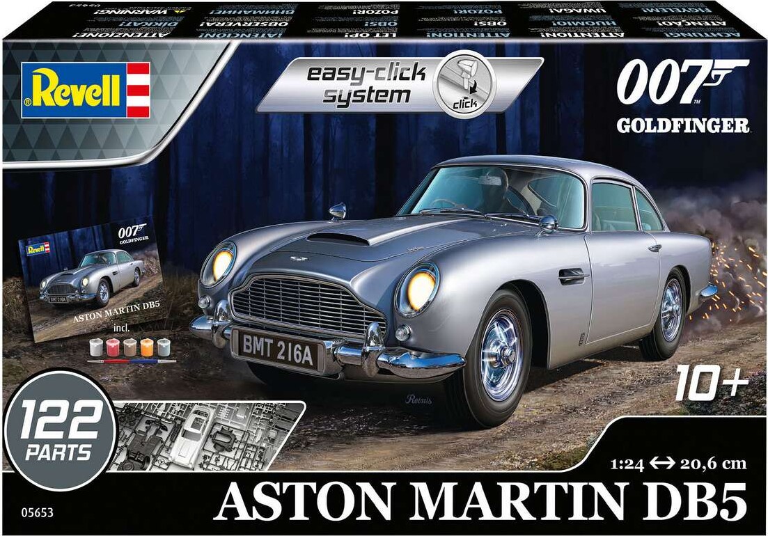 Revell James Bond Aston Martin Db5 Level 2 1 24 05653 Se tilbud og køb på Gucca dk