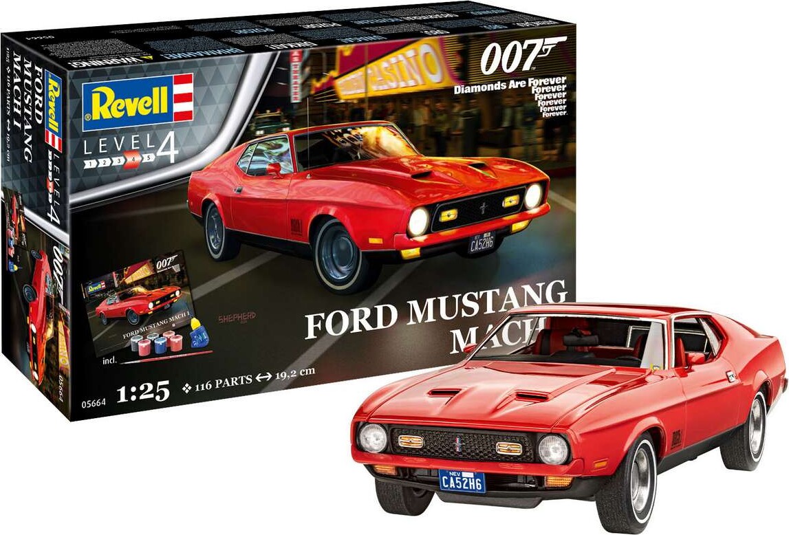 Revell - James Bond Ford Mustang Mach I - Level 4 - 1 25 - 05664