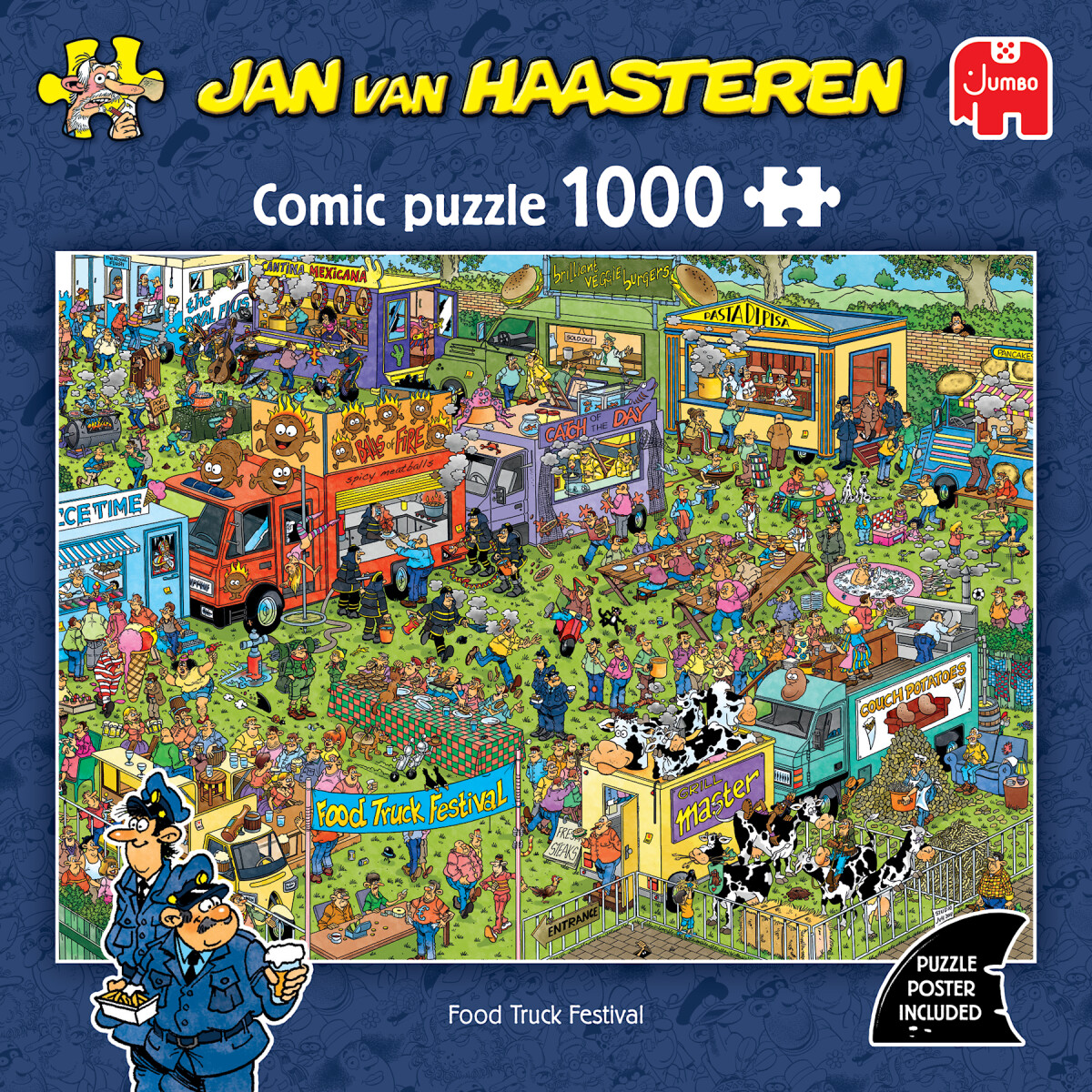 Jan Van Haasteren - Food Truck Festival Puzzle - 1000 Brikker