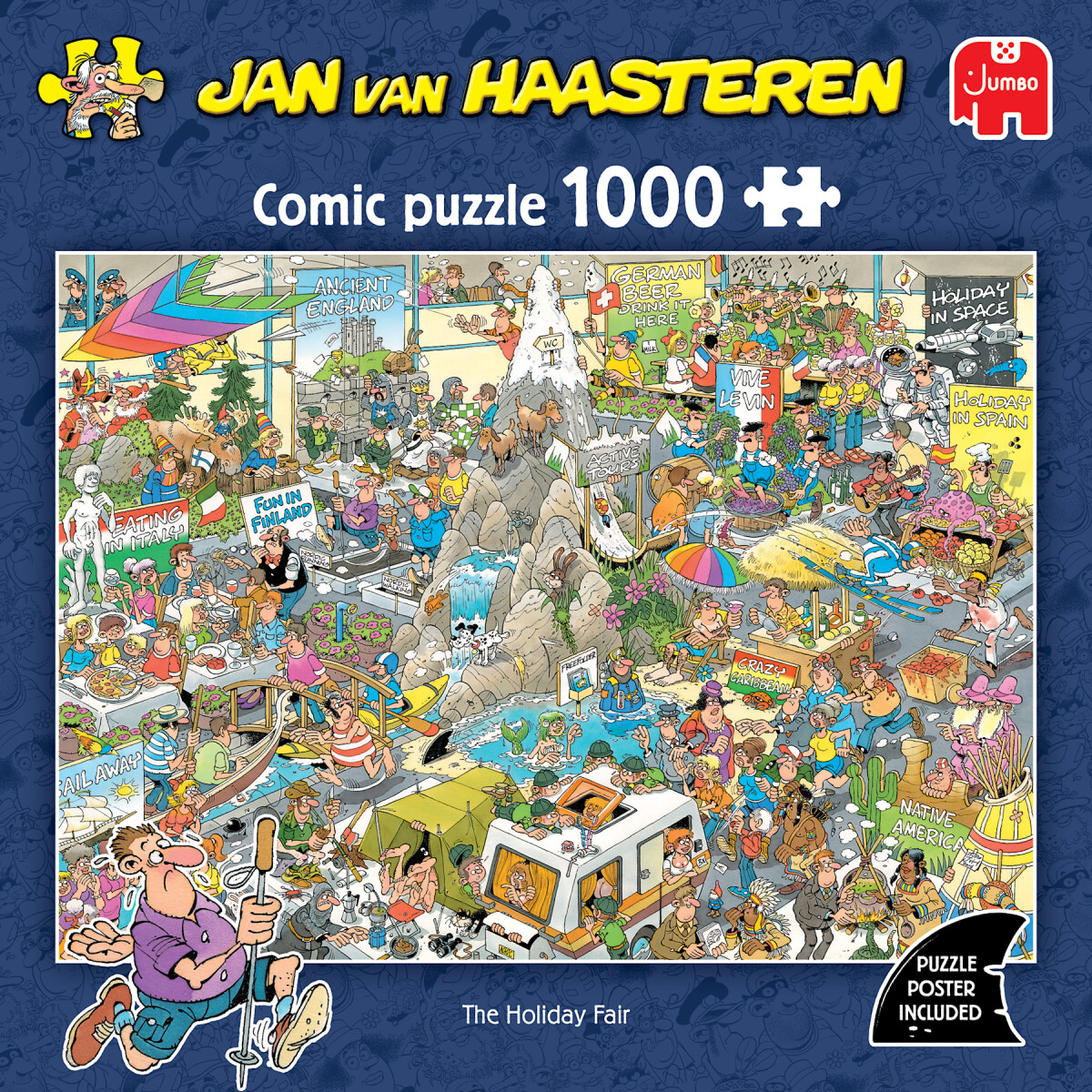 Jan Van Haasteren - Holiday Fair Comic Puzzle - 1000 Brikker