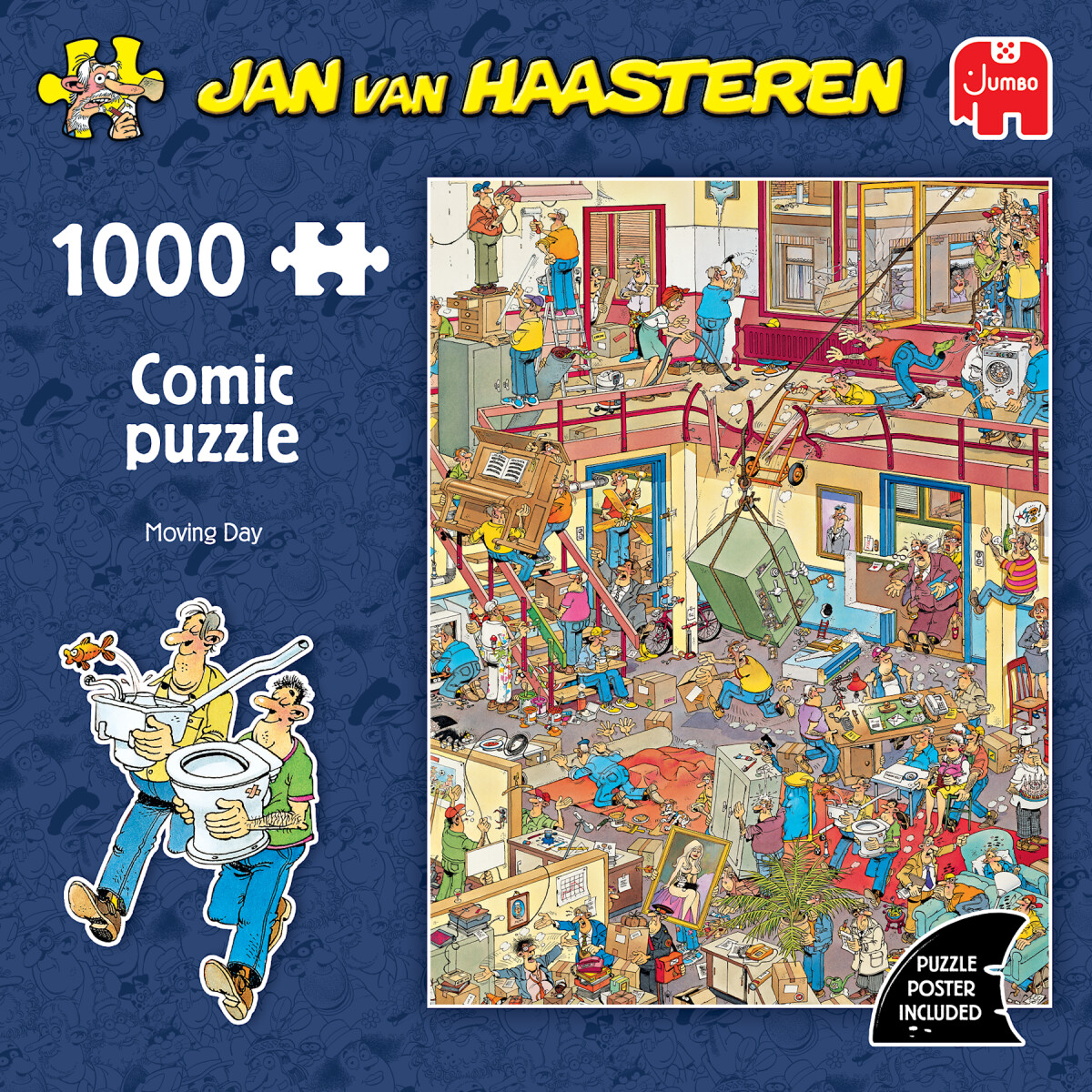 Jan Van Haasteren - Moving Day Comic Puzzle - 1000 Brikker