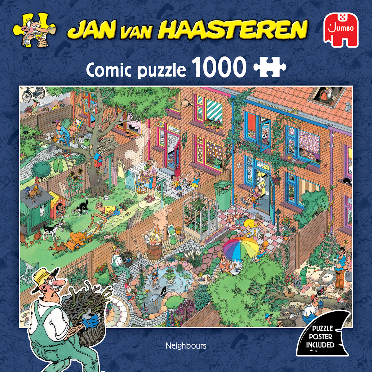 Jan Van Haasteren - Neighbours Comic Puzzle - 1000 Brikker