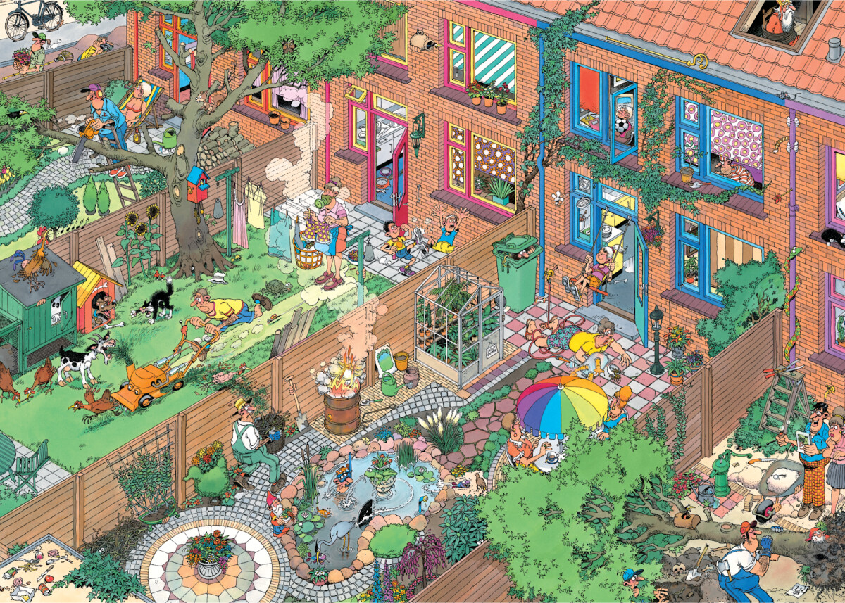 Jan Van Haasteren - Neighbours Comic Puzzle - 1000 Brikker