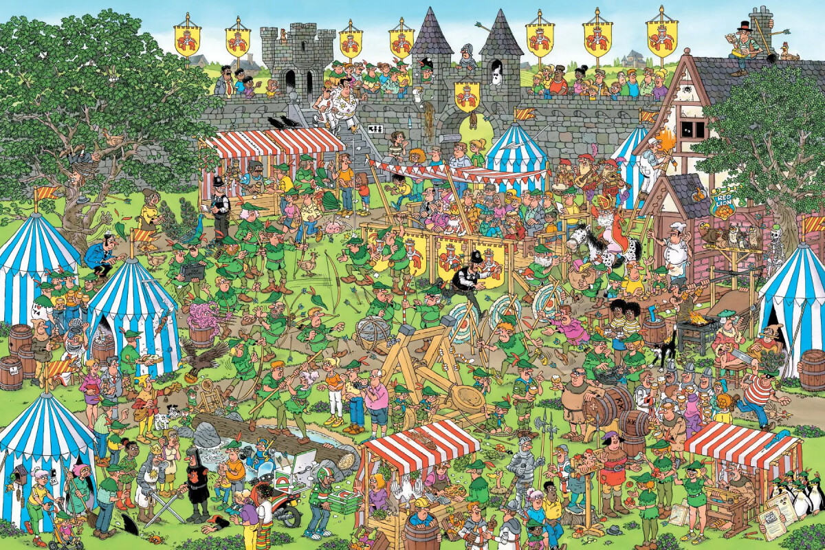 Jan Van Haasteren - Robin Hood Festival - Comic Puzzle 1500