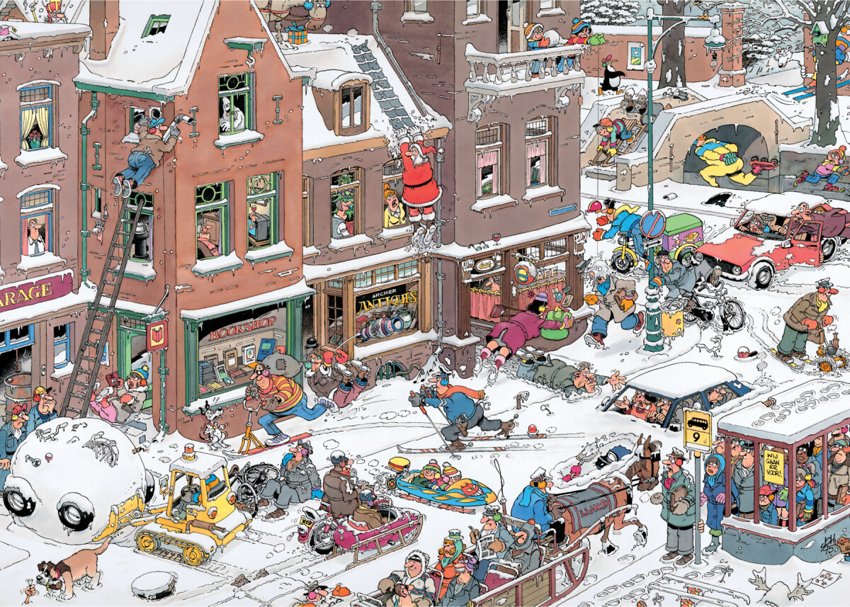 Jan Van Haasteren - Streetlife Comic Puzzle - 1000 Brikker