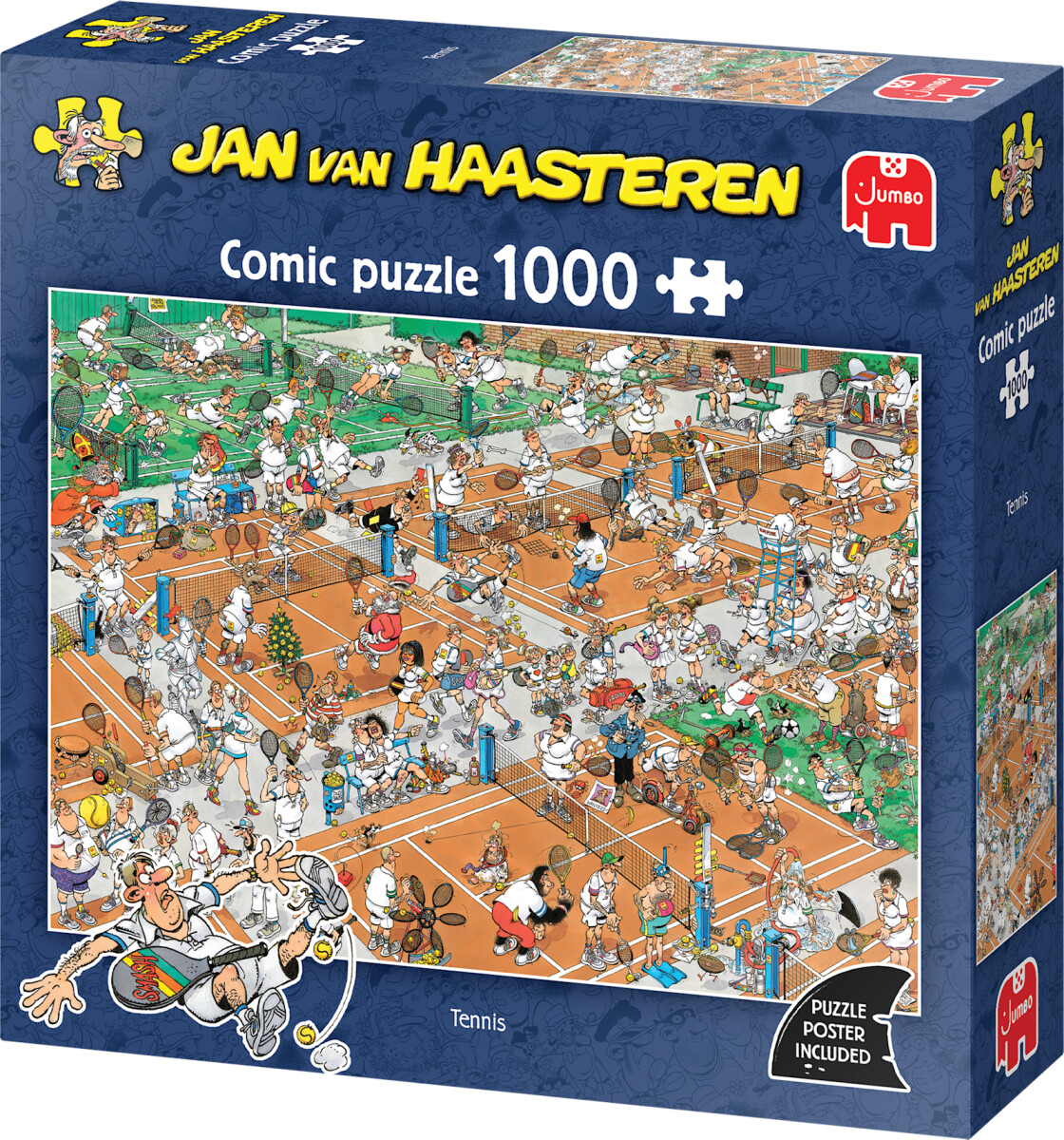 Jan Van Haasteren - Tennis Puzzle - 1000 Brikker