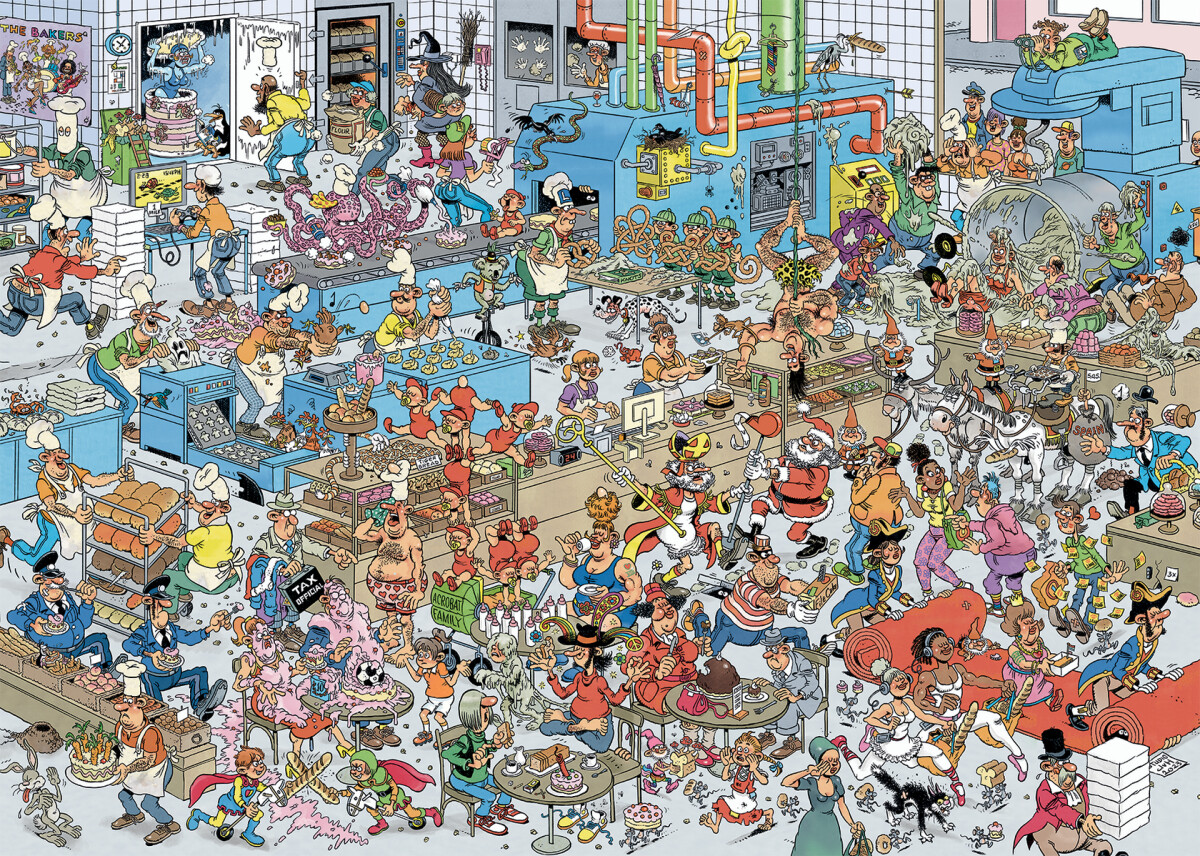 Jan Van Haasteren Puslespil - 1000 Brikker - The Bakery