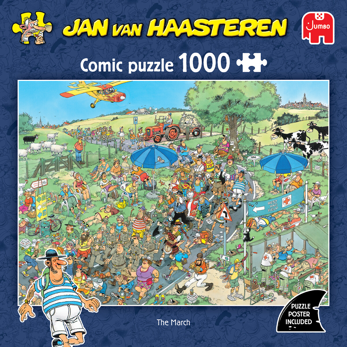 Jan Van Haasteren - The March Comic Puzzle - 1000 Brikker