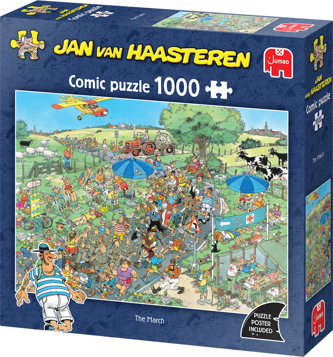 Jan Van Haasteren - The March Comic Puzzle - 1000 Brikker