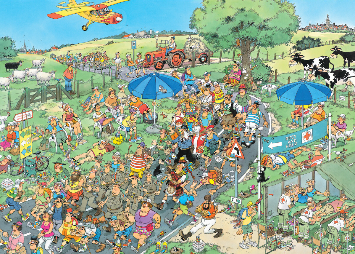 Jan Van Haasteren - The March Comic Puzzle - 1000 Brikker