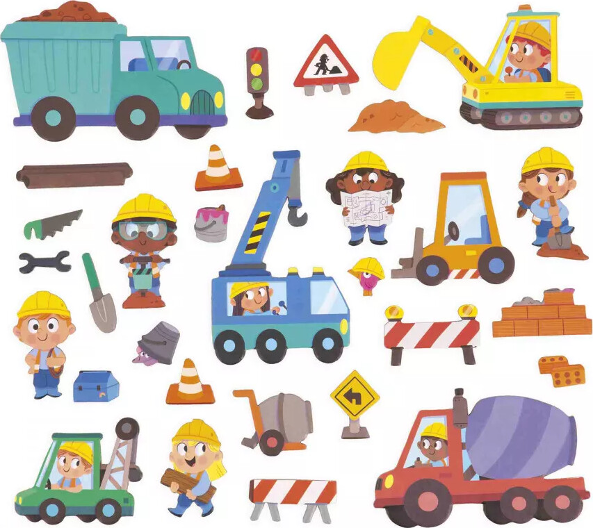 Janod - Magneti Stories - The Building Site - Magnetspil