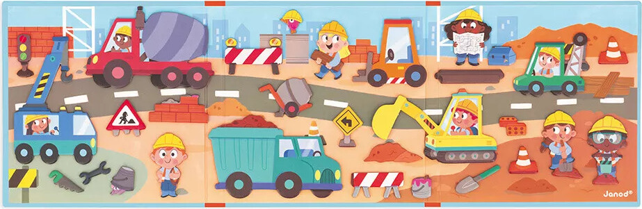 Janod - Magneti Stories - The Building Site - Magnetspil