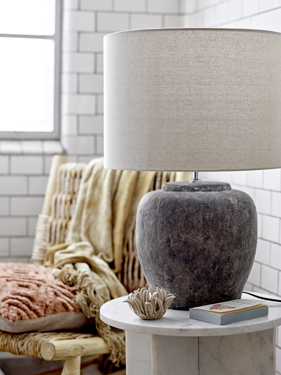Bloomingville - Jasmia Sidebord - Hvid - Marmor - Rundt