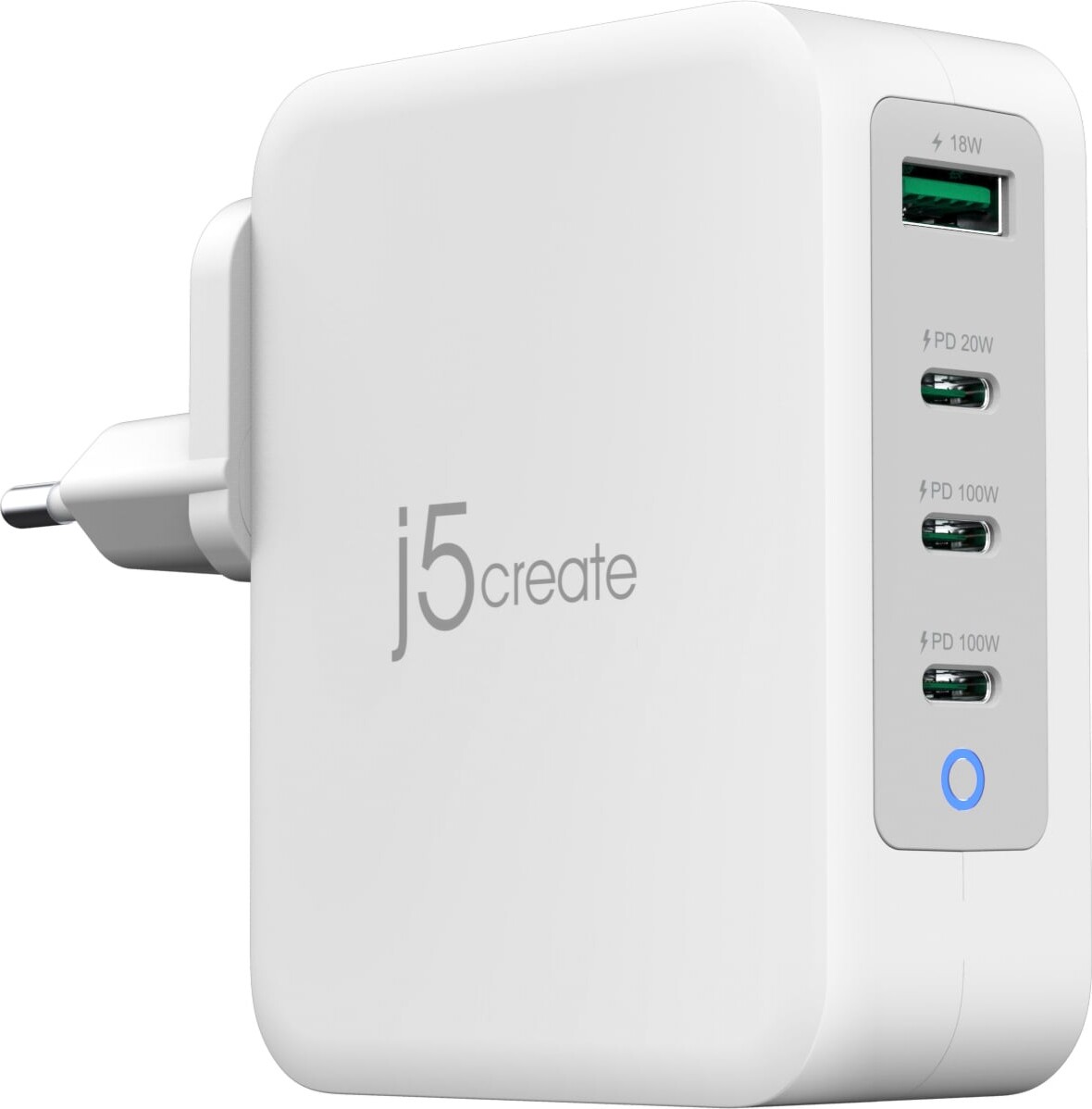 J5Create - 130W Gan Usb-C 4-Port Charger - Eu