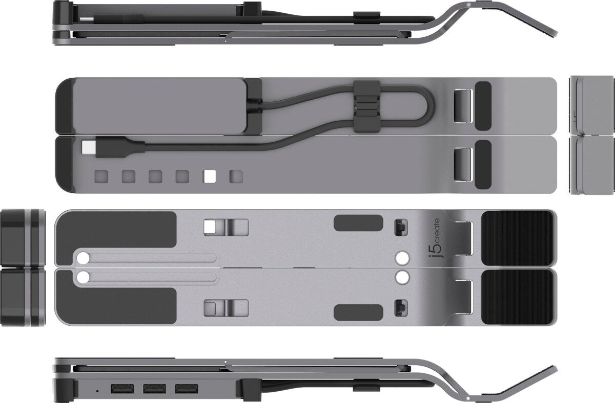 J5Create - Laptop Stand With Usb 4-Port Hub