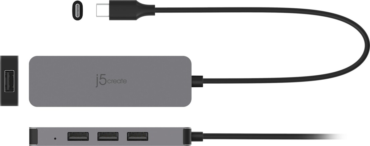 J5Create - Laptop Stand With Usb 4-Port Hub