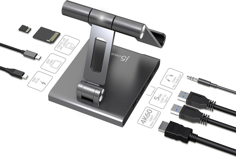 J5Create - Multi-Angle Stand With Docking Station For Ipad Pro