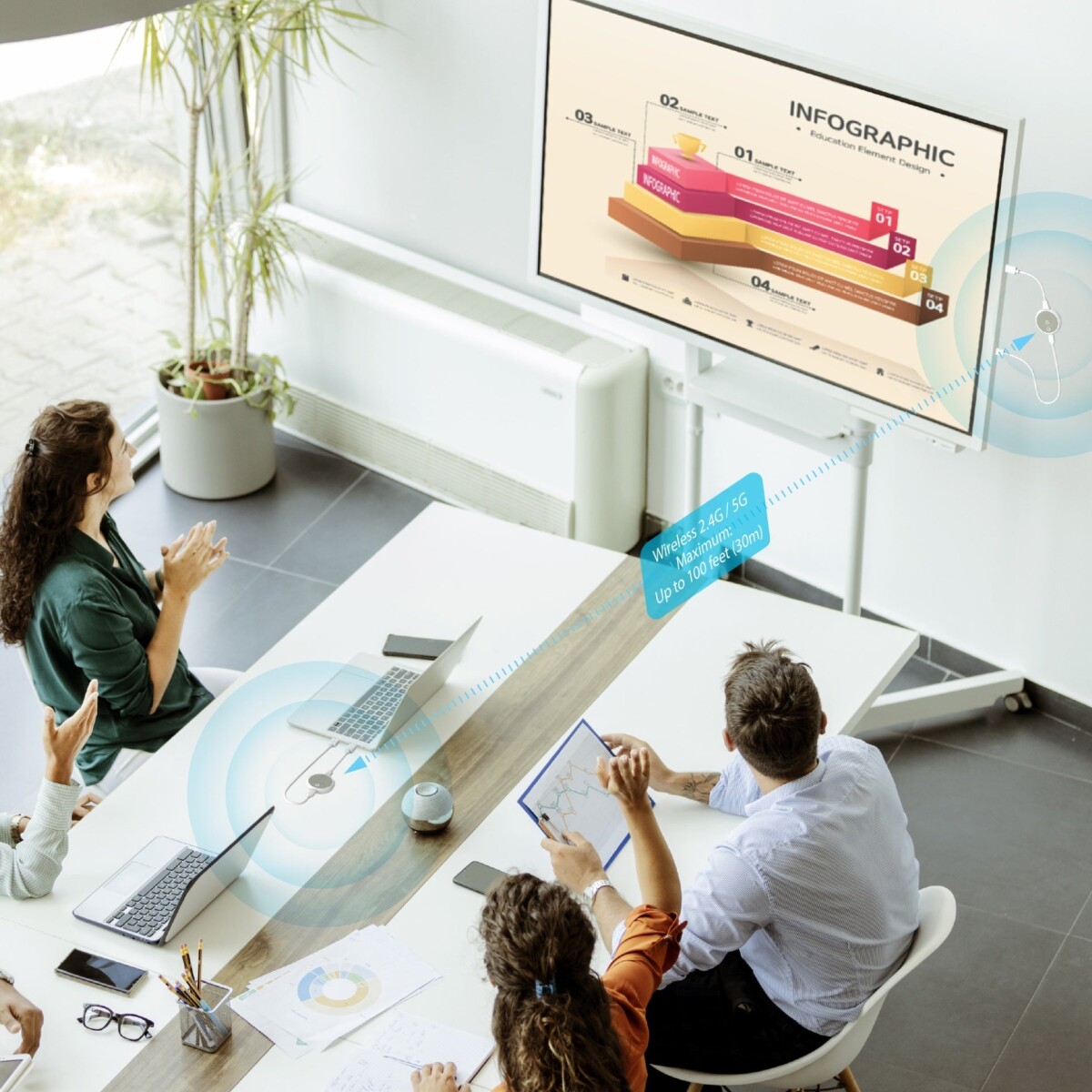 J5Create - Screencast 4K Wireless Display Hdmi Extender