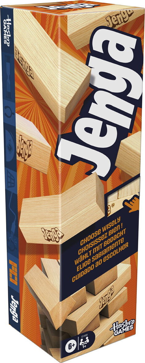 Jenga - Klodsmajor Spil I Træ - Hasbro G1499