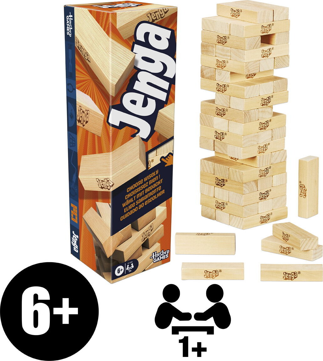 Jenga - Klodsmajor Spil I Træ - Hasbro G1499
