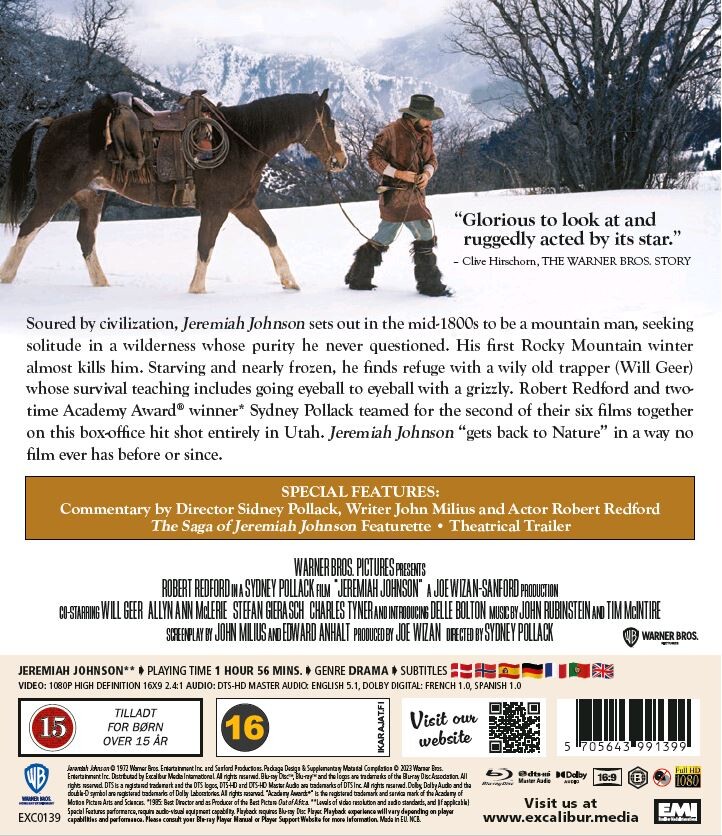 Manden Der Ikke Kunne Dø Jeremiah Johnson - 1973