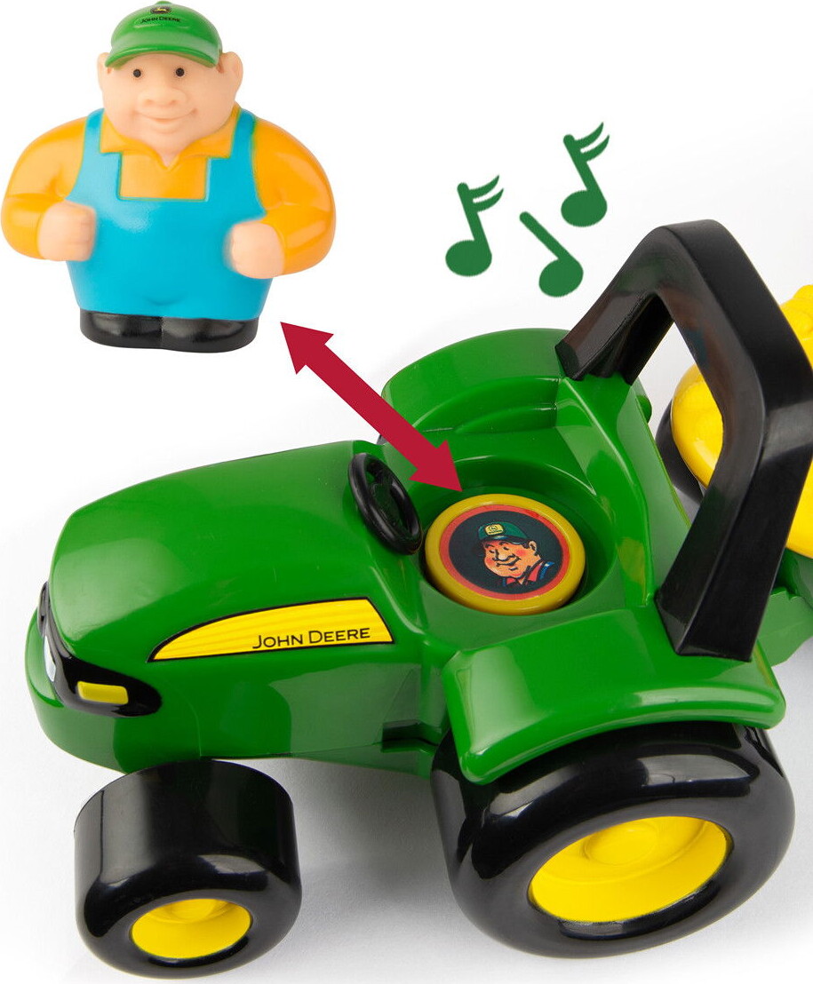 John Deere - Traktor Legetøj Med Dyr Og Lyde