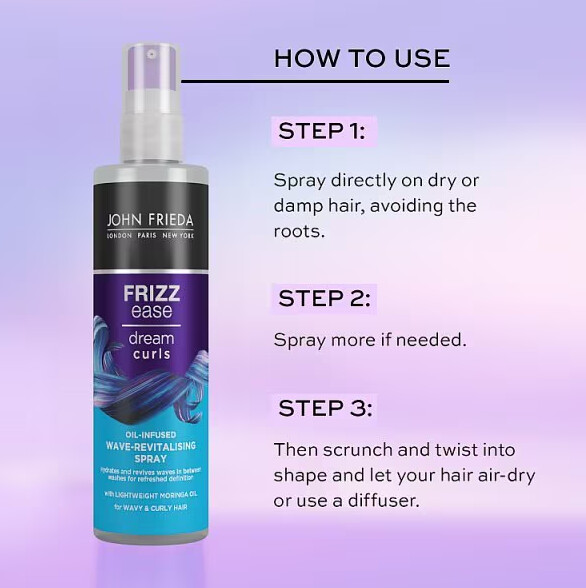 John Frieda - Frizz Ease Dream Curls Oil-Infused Wave-Revitalising Spray -