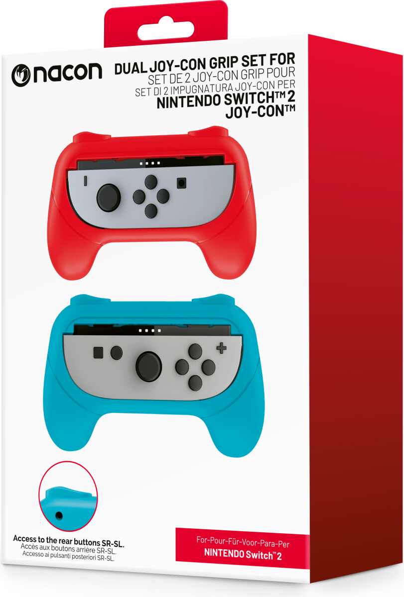Joy-Con Grip Duo Pack Til Nintendo Switch Ii - 2 Grips I Rød Og Blå Til