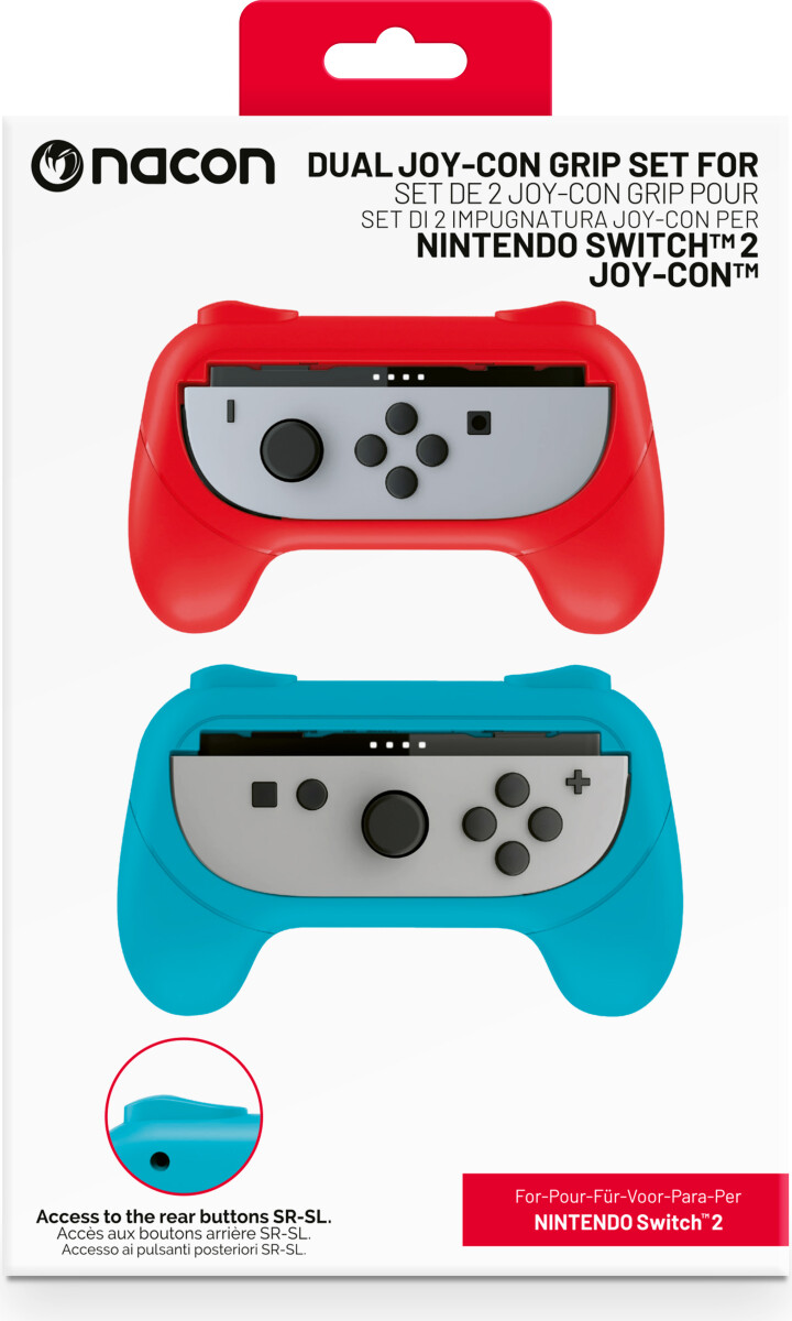 Joy-Con Grip Duo Pack Til Nintendo Switch Ii - 2 Grips I Rød Og Blå Til