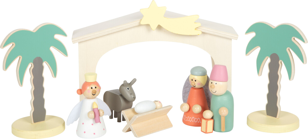 Small Foot - Krybbespil Med Figurer Og Dyr Til Børn - Træ