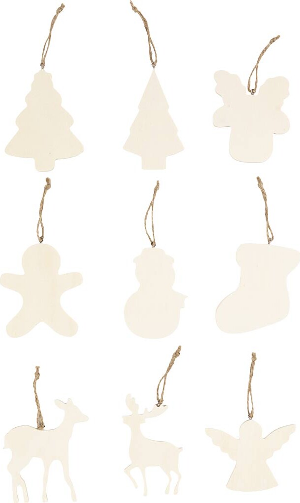 Juleophæng - Str 7-9 Cm - Tykkelse 4 Mm - 90 Stk