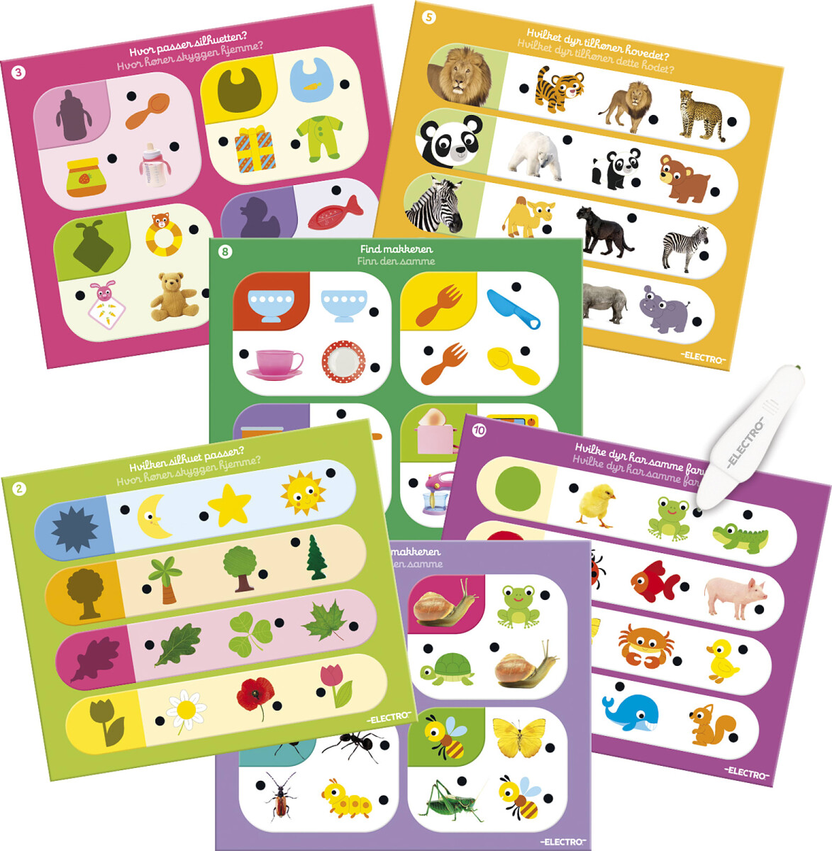 Jumbo - Electro Læringsspil - Former Og Farver - Dansk Og Norsk