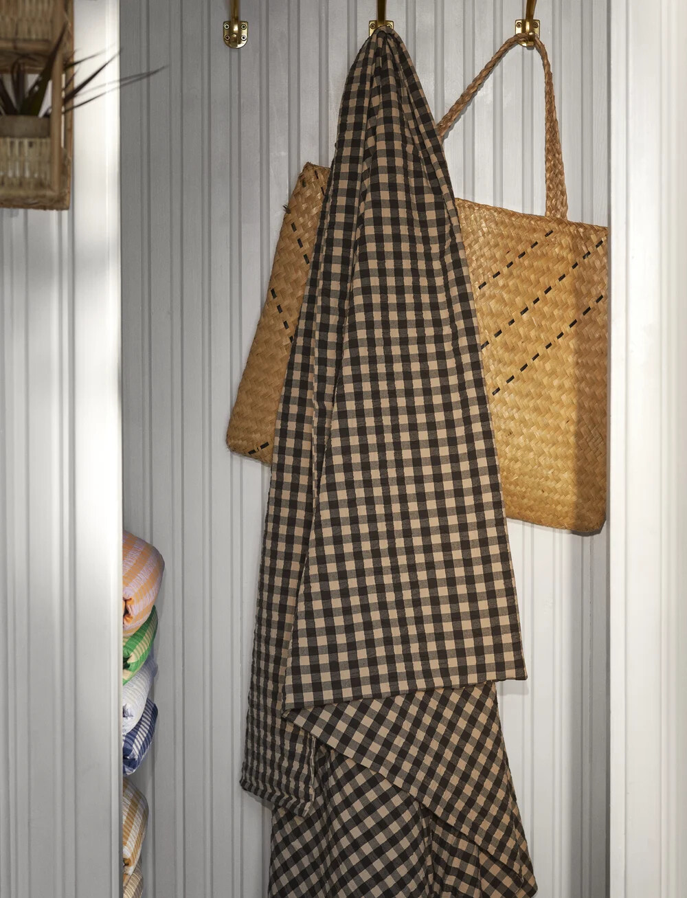 Juna - Bæk Bølge Sengetøj 200X220 Cm - Sort Sand