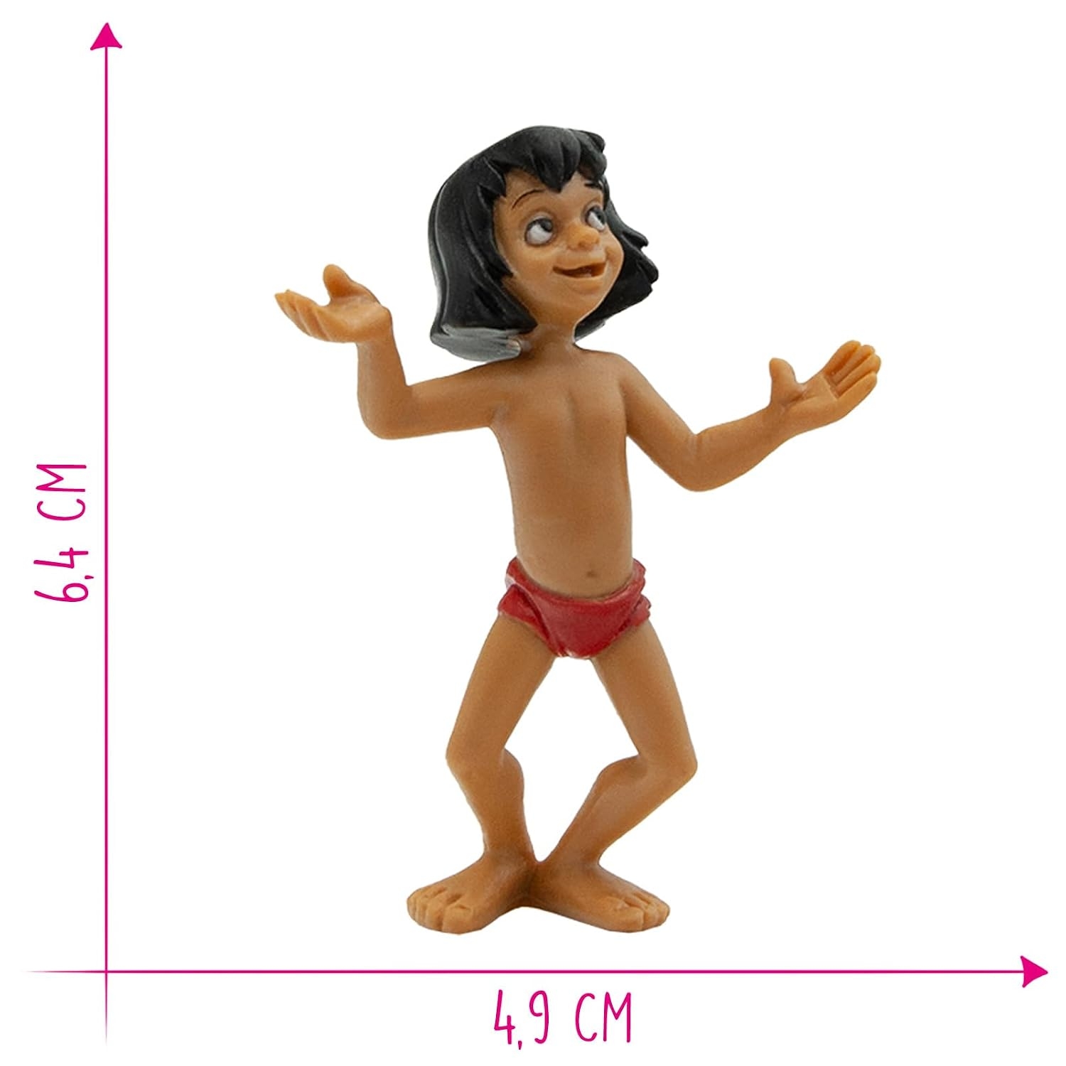 Junglebogen Walt Disney Mowgli 3 5X6 4X4 9Cm - 12380 - Bullyland