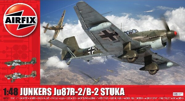 Airfix - Junkers Ju87r-2 Fly Byggesæt - 1:48 - A07115 | Se Tilbud Og ...