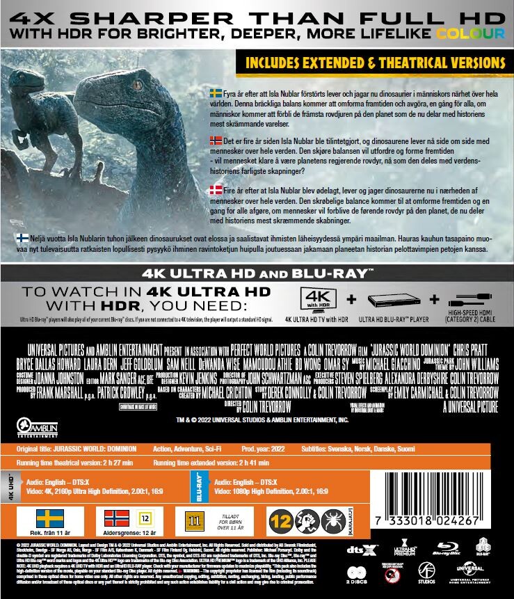 Jurassic World 3 - Dominion - 2022