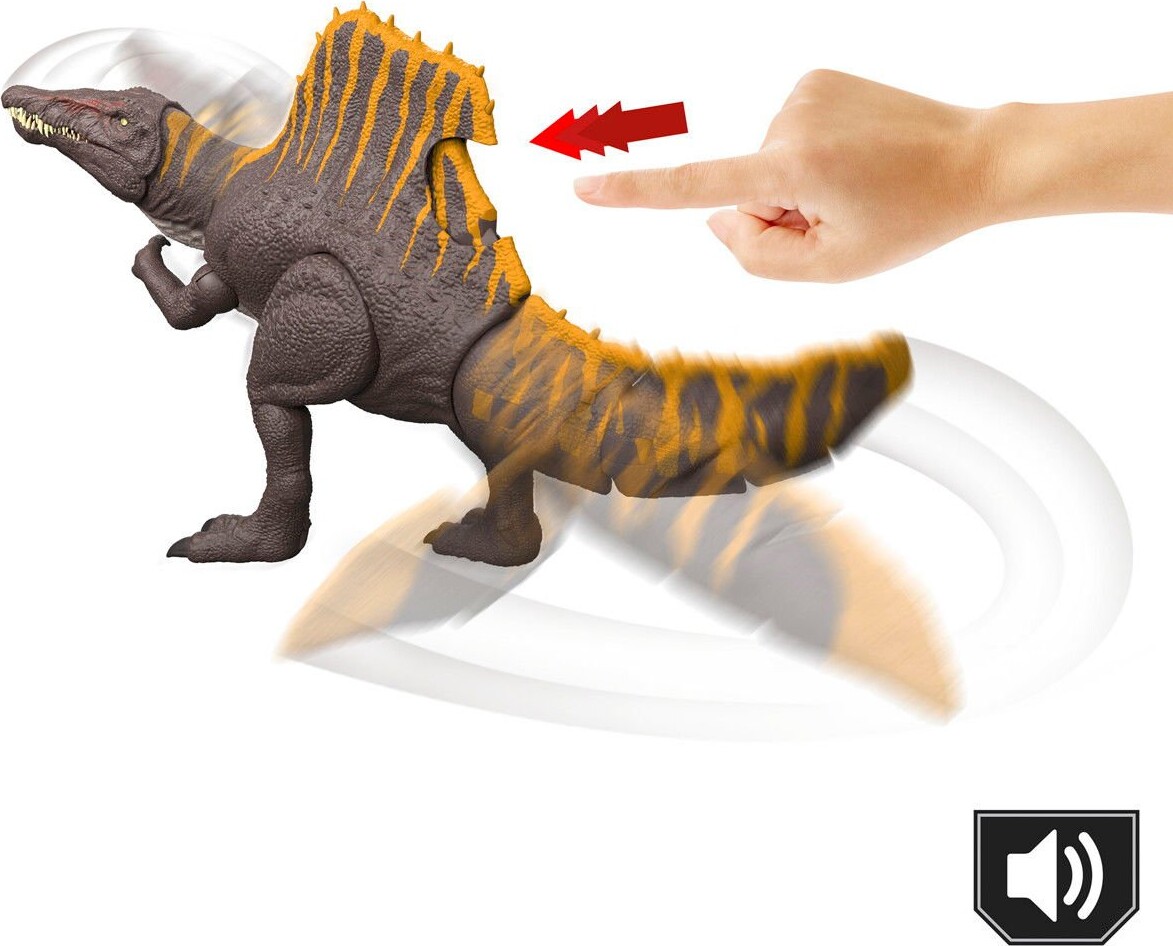 Jurassic World Rebirth - Spinosaurus Halehvirvlende Figur