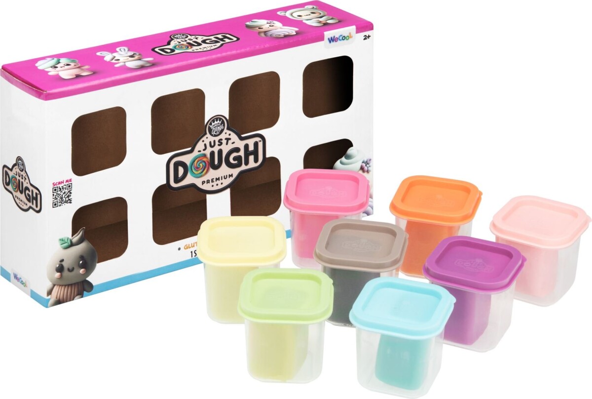 Just Dough - Modellervoks 8 Stk Pastelfarver