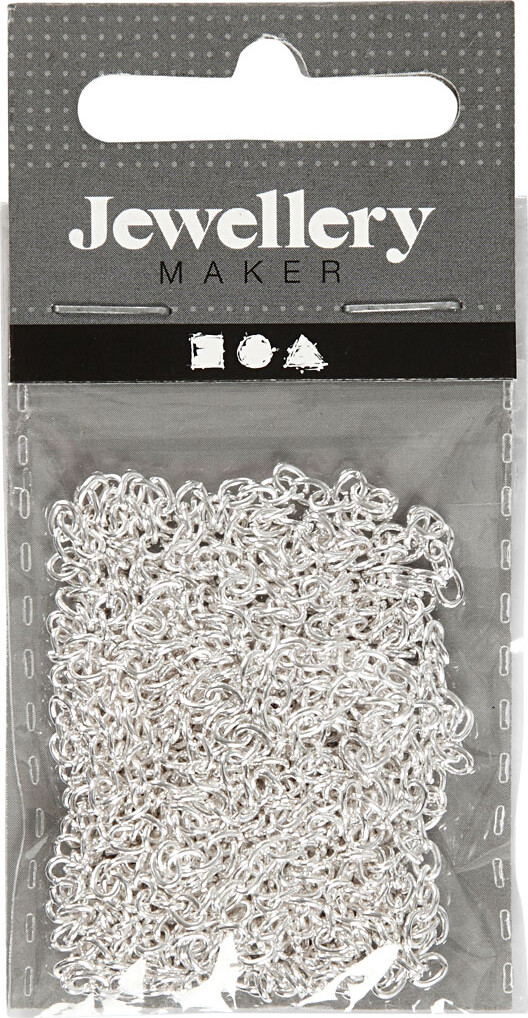 Kæde - B 2 Mm - Forsølvet - 2 M 1 Stk