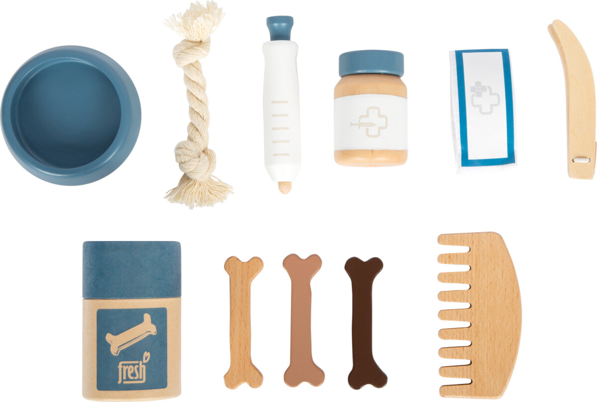 Hunde Bamse Legesæt Med Taske Og Tilbehør - Small Foot