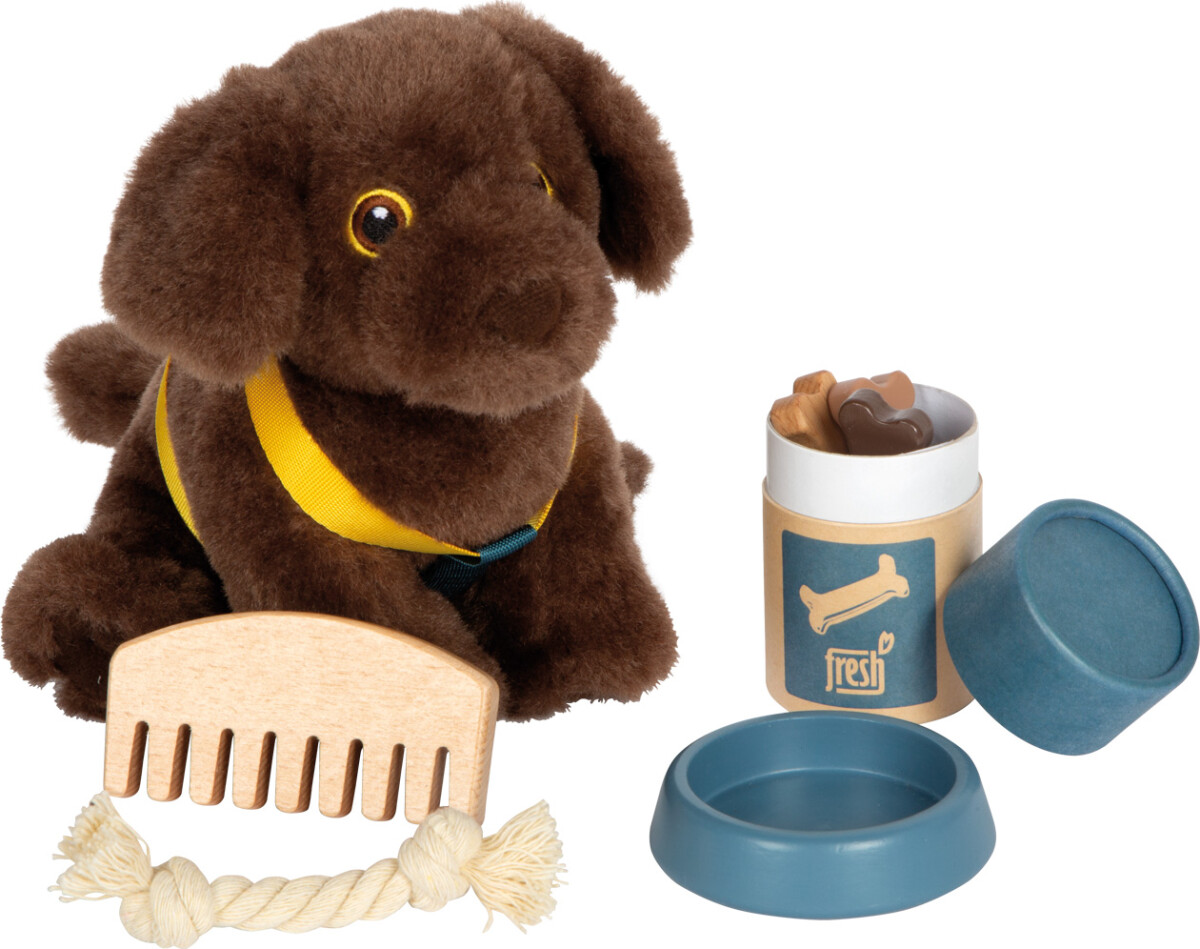 Hunde Bamse Legesæt Med Taske Og Tilbehør - Small Foot