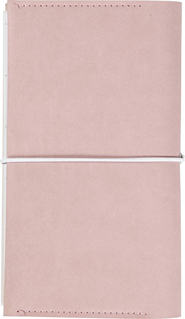 Kalender - Str 10X18X1 5 Cm - Elastiklukning - Rosa - 1 Stk