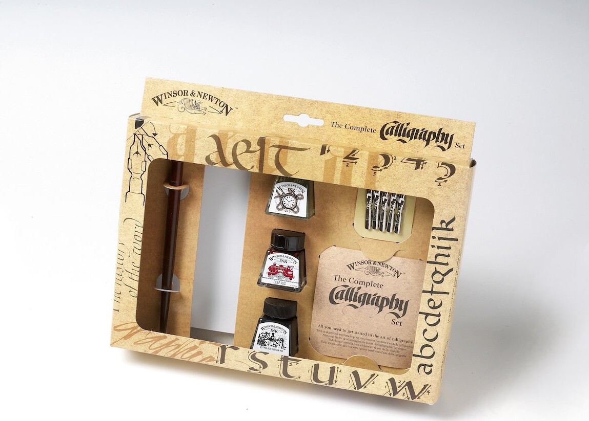 Winsor Newton - Kalligrafi Starter Sæt - 11 Dele