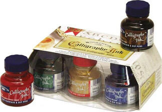 Winsor Newton - Calligraphy Ink - Blæk Sæt - 6X30 Ml