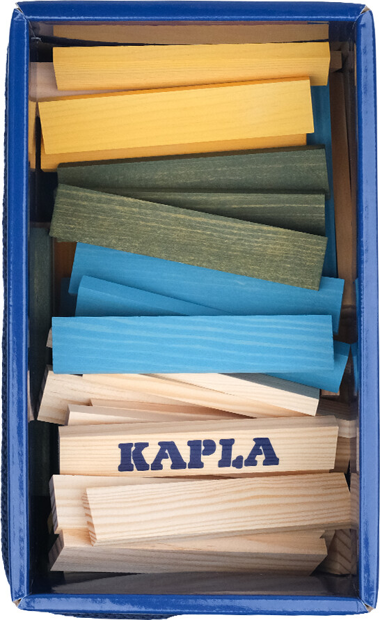 Kapla - 120 Box - Natural Lyseblå Gul Grøn