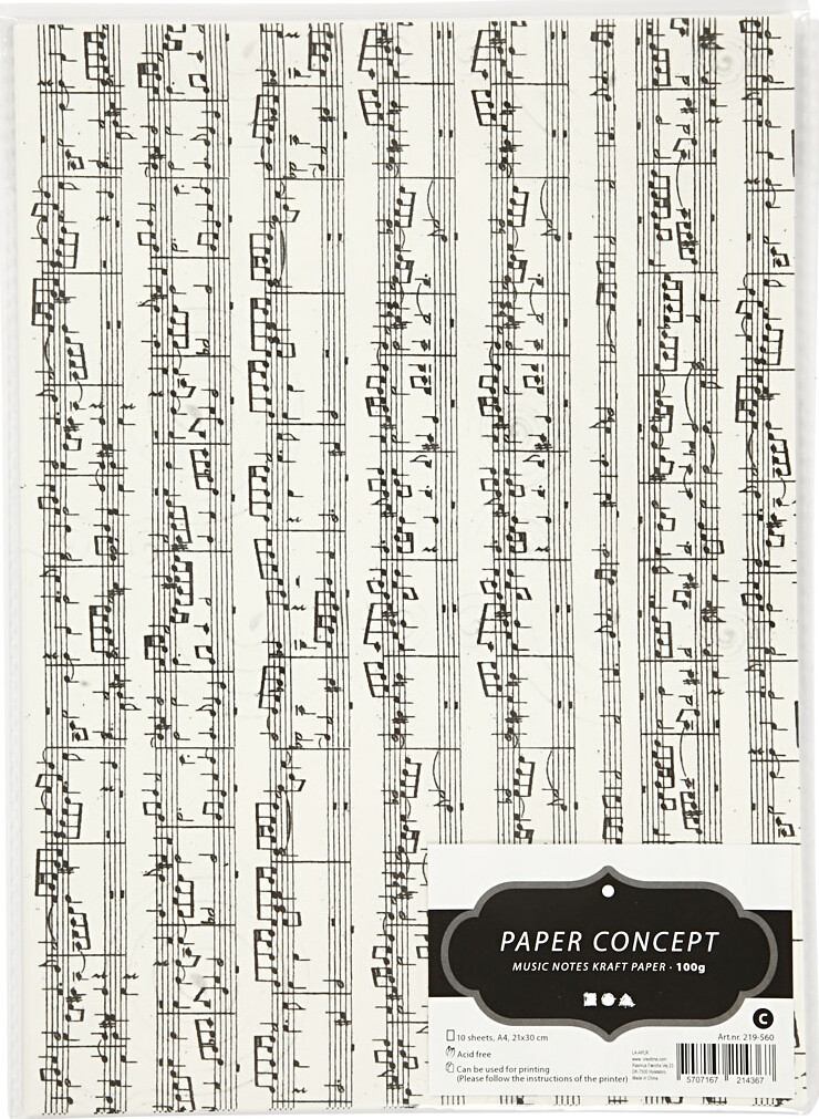 Kardus Med Print - Noder - A4 - 210X297 Mm - 100 G - 10 Ark