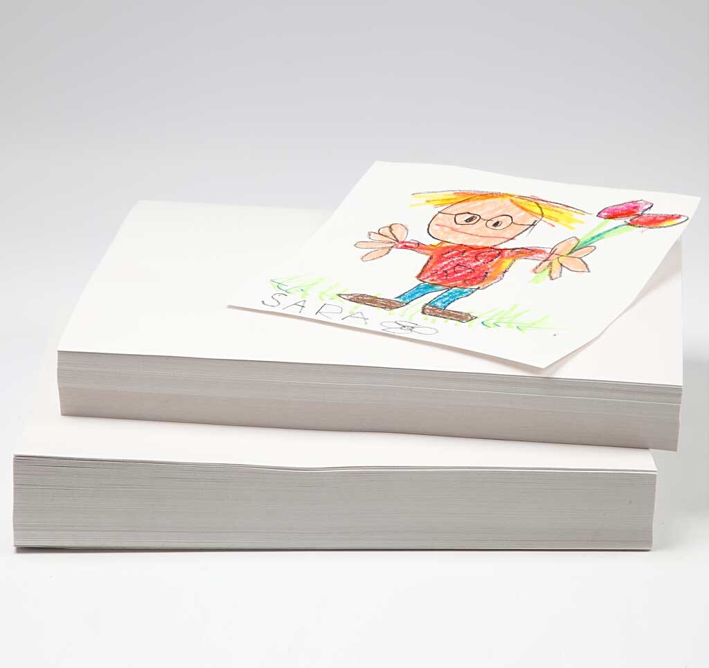 Karduspapir - A4 - 210X297 Mm - 100 G - Hvid - 500 Ark